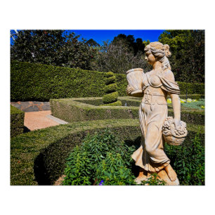 Schöne Statue im Queens Park Toowoomba Poster