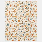 Schöne staubgrüne Kupfer-Boho-Decke Design Fleecedecke (Vorderseite)