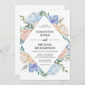 Schöne staubige Blütenpracht Einladung (Vorne/Hinten)