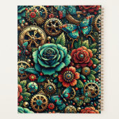 Schöne Steampunk Gears und Rose Planer (Rückseite)