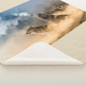 Schöne Sterne Foggy Night Wolfs Howl Sherpadecke (3/4)