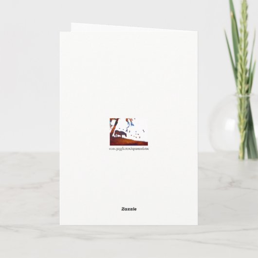 Schöne Sterne und Pferdedenken Karte (Rückseite)