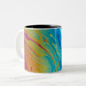 Schöne Sterne Zweifarbige Tasse (Vorderseite Links)