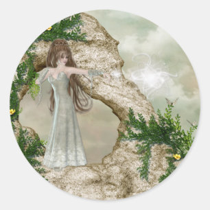 Schöne Sticker der Elven Magic Fantasy