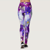 Schöne Stiefmütterchen-Frühlings-Blumen-Leggings Leggings (Rückseite)