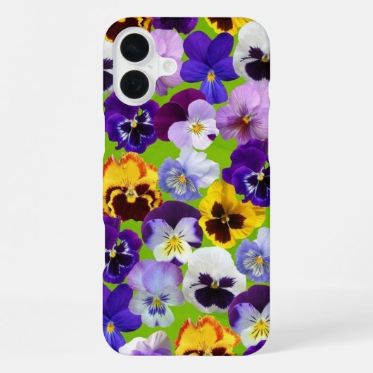 Schöne Stiefmütterchen im Frühling iPhone Hülle (Rückseite)