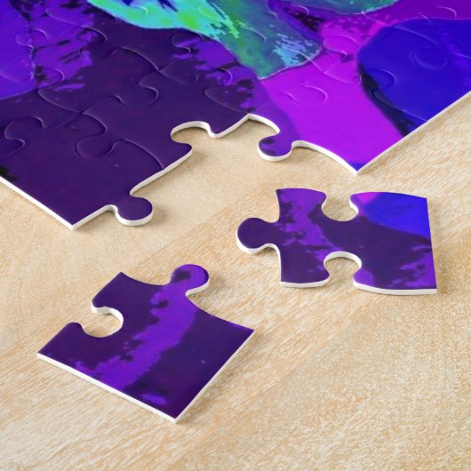 Schöne Stiefmütterchen Puzzle Lila Violett-Blume (Seite)