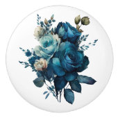 Schöne Stile Aquamariner Rose Keramikknauf (Vorderseite)