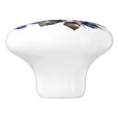 Schöne Stile Lila Rose Keramikknauf (Seitenansicht)