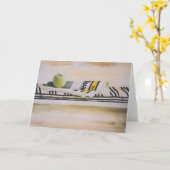 Schöne Still Life-Grüße Karte (Gelbe Blume)