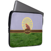 Schöne stilvolle Landschaft & Red Bird Laptopschutzhülle (Vorne Rechts)