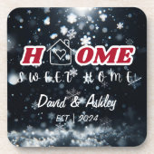 Schöne, stilvolle Zuhause für benutzerdefinierte C Getränkeuntersetzer (Vorderseite)