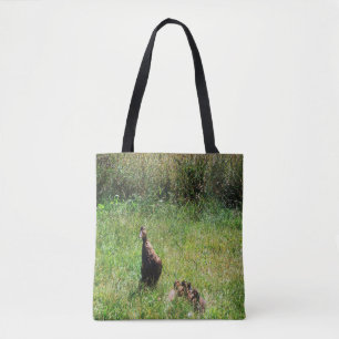 Schöne Stockenten-Entenküken und Mutter..... Tasche