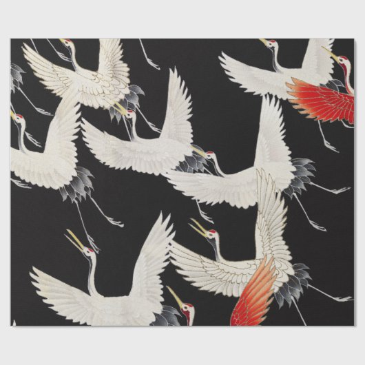 Schöne Storchen Geschenkpapier (Flach)