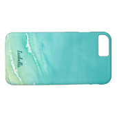 Schöne Strandbar Aqua Türkis Wasserfarbe Case-Mate iPhone Hülle (Rückseite (Horizontal))