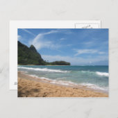 Schöne Strände der Kauai Postkarte (Vorne/Hinten)
