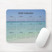 Schöne Strandfotografie 2026 Kalender Mousepad (Mit Mouse)