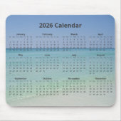 Schöne Strandfotografie 2026 Kalender Mousepad (Vorne)