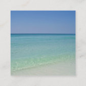 Schöne Strandfotografie Hochzeit QR Code UAWG Begleitkarte (Rückseite)