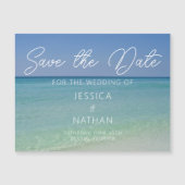 Schöne Strandfotografie Magnetic Save the Date Magnetkarte (Vorderseite)