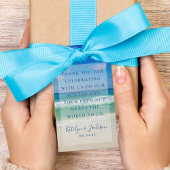 Schöne Strandfotografie Ozeanwellen Hochzeit Geschenkanhänger