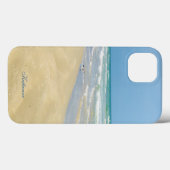 Schöne Strandfotografie Sandpiper Monogram Case-Mate iPhone Hülle (Rückseite (Horizontal))