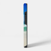 Schöne Strandfotografie Seeozeanmonogramm iPhone Hülle (Linke Seite)