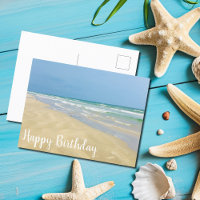Schöne Strandfotografie zum Geburtstag