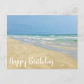 Schöne Strandfotografie zum Geburtstag Postkarte (Vorderseite)