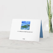 Schöne Strandkarte Beileid Karte (Rückseite)