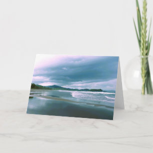 Schöne Strandkarte Dankeskarte