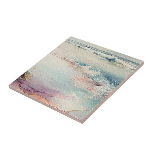 Schöne Strandlandschaft Fliese (Seite)