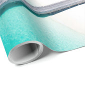 Schöne Strandlandschaft Geschenkpapier (Rolleneckpunkt)