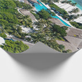 Schöne Strandlandschaft Geschenkpapier (Ecke)