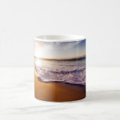 Schöne Strandlandschaft Kaffeetasse (Mittel)