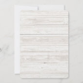 Schöne Strandlandschaft mit Hochzeit von Boat & Li Einladung (Rückseite)