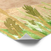 Schöne Strandlandschaft Poster (Ecke)