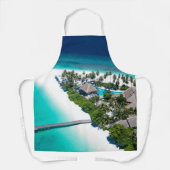 Schöne Strandlandschaft Schürze (Vorderseite)