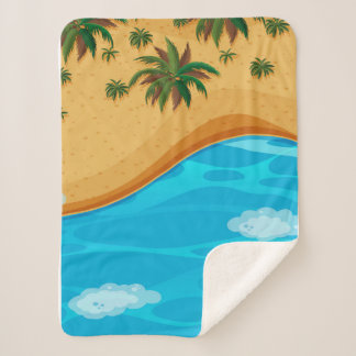 Schöne Strandlandschaft Sherpadecke