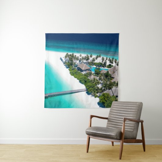 Schöne Strandlandschaft Wandteppich (Beispiel)