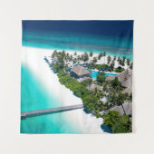 Schöne Strandlandschaft Wandteppich (Vorderseite)