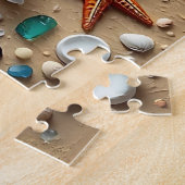Schöne Strandszene mit Palmen Puzzle (Seite)