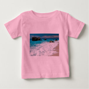 Schöne Strandwasserwelle Aloha Hawaiianische Hochz Baby T-shirt