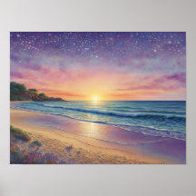 Schöne Strandwellen und Strandkunst