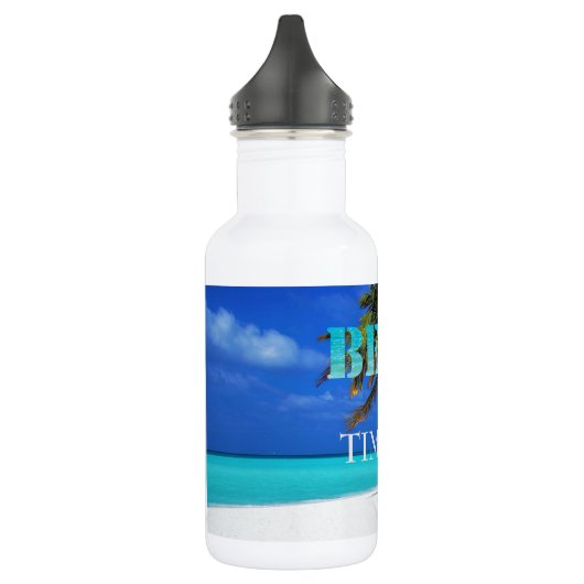 Schöne Strandzeit, Edelstahlflasche (Links)