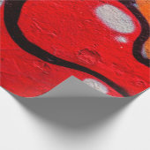Schöne Straßenkunst von Graffiti. Abstrakte Farbe Geschenkpapier (Ecke)