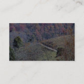 Schöne Strecke auf den Bergen voller Orange und Visitenkarte (Rückseite)