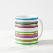 SCHÖNE STREIFEN KAFFEETASSE (VorderseiteRechts)