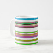SCHÖNE STREIFEN KAFFEETASSE (Vorderseite Links)