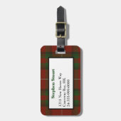 Schöne Stuart von Brute Tartan Karierter Gepäckträ Gepäckanhänger (Vorderseite vertikal)